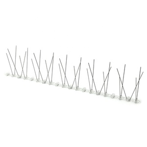 Oiseaux d'usine <span class=keywords><strong>Pigeon</strong></span> corbeau Pointes de contrôle <span class=keywords><strong>anti</strong></span>-oiseaux Broches en acier inoxydable base en plastique et personnalisé - Product Image 2