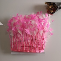Vente en gros Mélange de couleurs Turquie Stripped Plume Fringe Plate Feather Trim pour Samba Dress Party Dance Clothes Accessory Decoration
