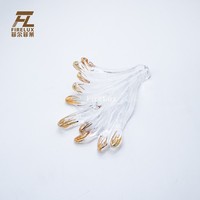 Lustre d'intérieur de luxe Firelux personnalisé, style art moderne, grande taille, avec branches et feuilles, accessoires en verre en forme de fleur de coquelicot