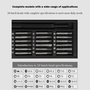 Aluminio 25 en 1 de 45 pulgadas #   Juego de Destornilladores Magnéticos con Puntas de Acero, Kit de Herramientas de Precisión Multiusos para Reparación de Teléfonos y Computadoras - Product Image 2