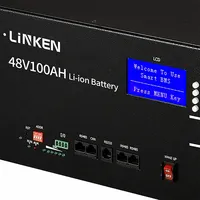 Baterai Litium Ion 48V Gudang EU Lifepo4 50ah 100ah Kemasan Baterai 200Ah dengan Pemanasan Awal untuk Sistem Energi Surya