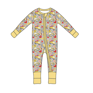 Qingli OEM tarif gratuit Valentine bébé <span class=keywords><strong>hiver</strong></span> barboteuse enfants combinaison de nuit Zippy bambou barboteuse nouveau-né combinaison de nuit avec couvre-<span class=keywords><strong>pied</strong></span> - Product Image 5