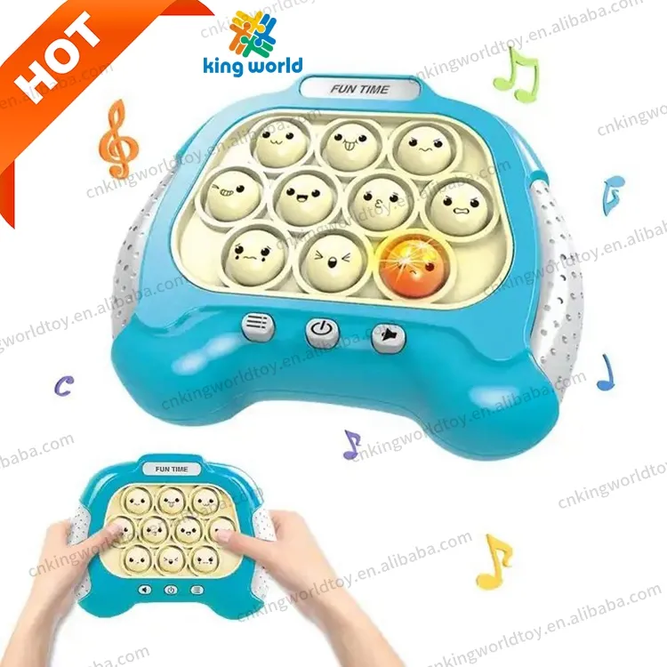 Kral dünya çocuk elektronik el haşhaş kabarcık eğitim hızlı itme dekompresyon bulmaca oyun makinesi Pop oyun oyuncaklar