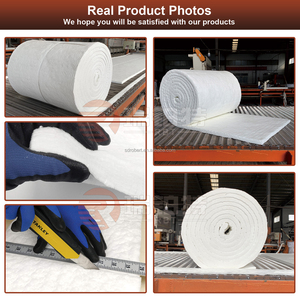 Rollo de mantas de fibra cerámica de varios tamaños para aislamiento térmico y protección contra incendios - Product Image 3