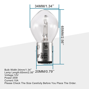 GOOFIT lampadina <span class=keywords><strong>moto</strong></span> 12V 35W sostituzione per 50cc 110cc 150cc 250cc Scooter cinese Jonway serbatoio Baron - Product Image 2