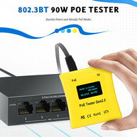 NOUVEAU ! Testeur PoE GEN2.5 Testeur PoE en ligne Détecteur PoE Tester la puissance réelle nécessaire Affichage OLED Test UPOE 802.3af/at