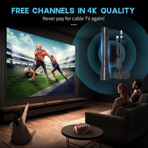 Actualización 2025 <span class=keywords><strong>Antena</strong></span> de TV Digital para Interiores/Exteriores USB SMA Intensificador de Señal 3M Gran Smart TV Recepción de 1500 Millas Material de Acero - Product Image 3