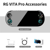 Konsol Game ANBERNIC RG VITA PRO Android 14 Linux 64-bit Sistem Ganda, dengan Memori 6GB + 64GB, dan Kartu Sistem 16GB Termasuk