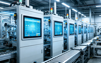 PC industriel 15,6 pouces avec écran tactile 10 points, installation intégrée pour terminal de contrôle d'opérateur de machine-outil CNC