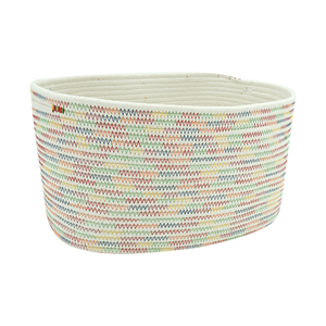Hot Sale Home Organizer Large Woven Cotton Rope Laundry Storage Basket
