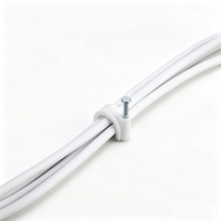 Clip de fixation en fil d'acier anti-corrosion, qualité extérieure, résistant à l'humidité et aux intempéries pour câblage de jardin