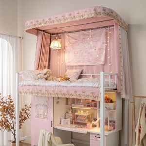 Tende <span class=keywords><strong>a</strong></span> baldacchino per la stanza della ragazza per il letto <span class=keywords><strong>a</strong></span> castello, dormitorio studentesco <span class=keywords><strong>tenda</strong></span> oscurante per le tettoie del letto - Product Image 2