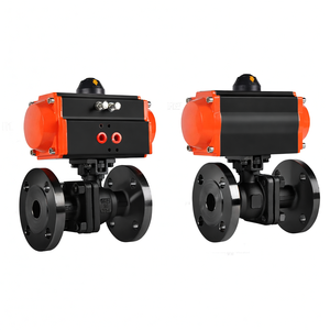Venta de Liquidación COVNA B2B, Válvula de Bola Neumática de Acero Inoxidable de 2 Vías con Conexión Bridada de PTFE - Product Image 1