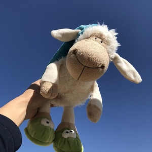 Giocattolo di peluche di agnello di agnello di cartone animato carino carino in fabbrica - Product Image 3