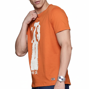 Camiseta clásica única de algodón 100% del fabricante de Pakistán para hombre, cuello redondo transpirable, patrón de letras 230GSM, precio al por mayor - Product Image 1