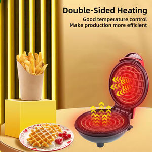 Mini Máquina Eléctrica para Hacer Waffles, para Desayunos, Sándwiches, Pan y Pasteles, con Olla, para Uso Doméstico - Product Image 3