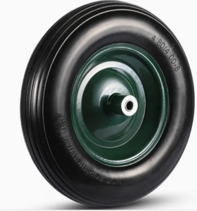 Roues de <span class=keywords><strong>brouette</strong></span> en mousse PU de 16 pouces 4.80/4.00 à 8 roulettes en polyuréthane avec jante en acier pour transpalette, chariot de camping - Product Image 6