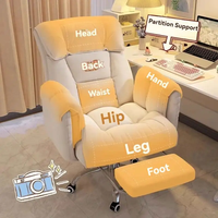 Chaise haute pivotante pour ordinateur de direction en tissu de technologie de bureau de conception de dos ergonomique de haute qualité pour joueur