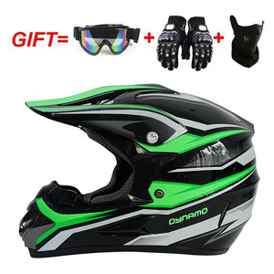 Casque de moto intégral transfrontalier unisexe en ABS pour course, tout-terrain, VTT, cyclisme toutes saisons, coloré - Product Image 3