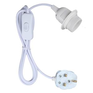 Rallonge de cordon d'alimentation à trois prises standard britannique E27 cordon d'alimentation de lustre - Product Image 4