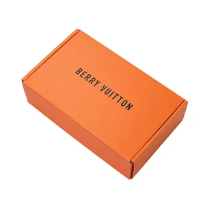 Wholesale Customized Brand Printing Eco Friendly Kraft Box Packaging E Flute Corrugated Cardboard Mailing Shipping Box