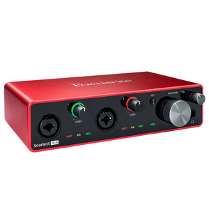 Interface audio <span class=keywords><strong>Focusrite</strong></span> Scarlett 4i4 3e génération, enregistrement USB, amplificateur <span class=keywords><strong>externe</strong></span> pour guitare, préampli micro, <span class=keywords><strong>carte</strong></span> <span class=keywords><strong>son</strong></span> - Product Image 2