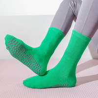 Grip Running High Hommes Femmes Elite Yoga Athletic Pilates Chaussettes Grip Non slip Gel Bottom