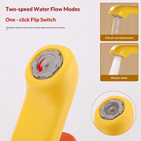 Robinet en laiton Ducky mignon avec contrôle de la température (chaud/froid) et système anti-éclaboussures. Idéal pour les écoles maternelles et les éviers de salle de bain à domicile.