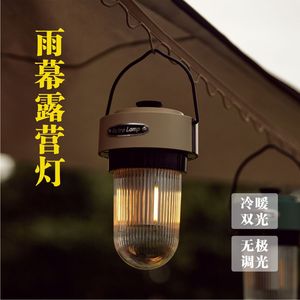 Lámpara Retro para Exteriores, Luz LED Recargable y Regulable para Camping, Lámpara para Toldo de Carpa, Modelo 2024 - Product Image 2