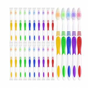 Fabricant Fournisseur Brosse à Dents d'Hôtel Personnalisée OEM Brosse à Dents Manuelle pour Adulte à Grande Tête avec Soies en Nylon Ondulées Douces pour Usage Domestique - Product Image 1