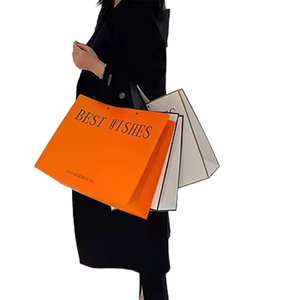 Bolsas de Compras de Papel Beige de Lujo con Logotipo de Marca Personalizado, Bolsas de Regalo con su Propio Logotipo - Product Image 2