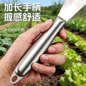 พลั่วทำสวนสแตนเลสแบบหนาชิ้นเดียวสำหรับปลูกขุดและย้ายต้นกล้า - Product Image 3