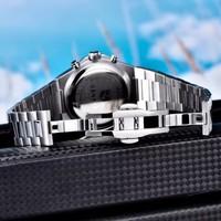 Nouvelle montre classique BENYAR pour homme, quartz, acier inoxydable, étanche, multifonctionnelle, avec cadran à phases lunaires, 5220