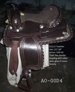 Selle Western en CUIR VÉRITABLE à VENDRE Marron FONCÉ DANS; 14 15 16 17 18 dollar 65 - Product Image 6