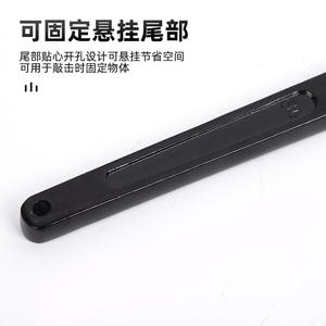 ประแจหกเหลี่ยมแบบกล่องเดี่ยวสำหรับงานอุตสาหกรรม ขนาดเมตริก เหล็ก 45 เกรดเคลือบอิเล็กโทรโฟรีซิส ด้ามโค้ง คอสูง สำหรับงานตอก - Product Image 3