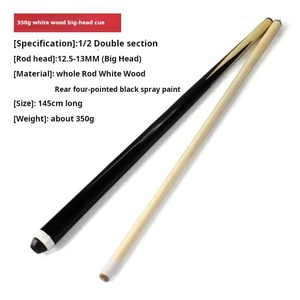 Venta al por mayor 350g Negro Eight-Nine Ball Snooker Cue Unweighted 1/2 <span class=keywords><strong>Billar</strong></span> Cue para Pool Sport - Product Image 2
