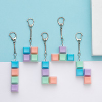 Porte-clés en forme de clavier, touches d'anime personnalisées, design LED, clavier fidget, porte-clés fidget à clic, plusieurs options de couleurs