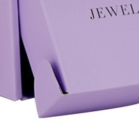 Boîtes postales écologiques violettes personnalisées, emballage, avec logo imprimé, 50 pièces
