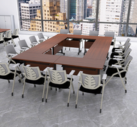Table de formation pliante mobile pour conférences, bureau combiné pour formation de groupe, mobilier de classe et de bureau en acier