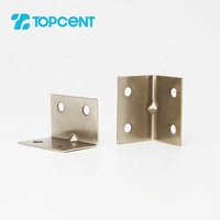 Topcent meubles matériel L forme en acier plat Angle support fer métal armoire cadre coin support attache