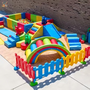 Gran oferta, juego <span class=keywords><strong>de</strong></span> juegos para interiores, equipo <span class=keywords><strong>de</strong></span> juego suave, tema <span class=keywords><strong>de</strong></span> arcoíris para niños pequeños, juego <span class=keywords><strong>de</strong></span> pelota suave, <span class=keywords><strong>casa</strong></span> <span class=keywords><strong>de</strong></span> rebote para fiesta comercial - Product Image 1