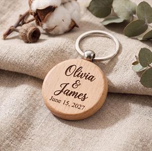 Llaveros de Madera Grabados Personalizados al por Mayor, Surtidos, sin Acabado, para Manualidades, Grabado Láser con Color y Tamaño Personalizados - Product Image 6