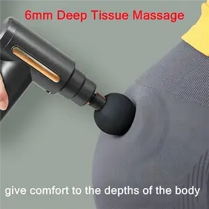 Mini-Massage pistole, Percussion Deep Tissues Muskel massage gerät mit 6 Geschwindigkeiten, tragbares elektrisches Hand massage gerät