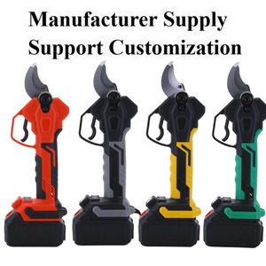 Personalizado Profissional 40mm Cordless Bateria Operado Elétrica Poda Shears <span class=keywords><strong>Tree</strong></span> Branch <span class=keywords><strong>Pruner</strong></span> Garden Scissors Secateur Ferramentas