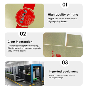 Cao cấp thẻ Vàng hộp giấy cho vẻ đẹp bao bì đảo ngược UV in bóng cán cho sản phẩm duy nhất Quà Tặng Lông mi giả - Product Image 5