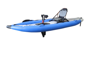 Kayak de pêche sportive à pédales ou à hélice pour une personne, système à deux pédales gonflable, vente chaude, 12 pieds - Product Image 2
