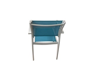 Silla de Comedor Moderna de Malla Metálica para Exteriores con Resistencia a los Rayos UV para Uso en Hoteles, Parques, Villas y Jardines - Product Image 3