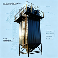 Precipitador Electrostático Húmedo (WESP) Vertical ESP para Tratamiento de Gases de Combustión de Calderas en Minas de Carbón, Eliminación de Humos Condensables