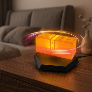โคมไฟแม่เหล็กดึงดูดเงิน HIGH HOME รุ่น Modern Money Magnet Lamp 3D รูปธนบัตรดอลลาร์ LED 3CCT เปลี่ยนสีได้ ไฟกลางคืนลอยได้ หมุนได้ ควบคุมด้วยระบบสัมผัส - Product Image 3
