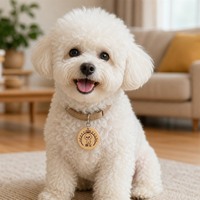 Tag NFC pour animaux de compagnie, puce Fudan F1108, code QR variable, étiquette PVC pour chien, pour la récupération des animaux perdus, le suivi et les informations sans contact